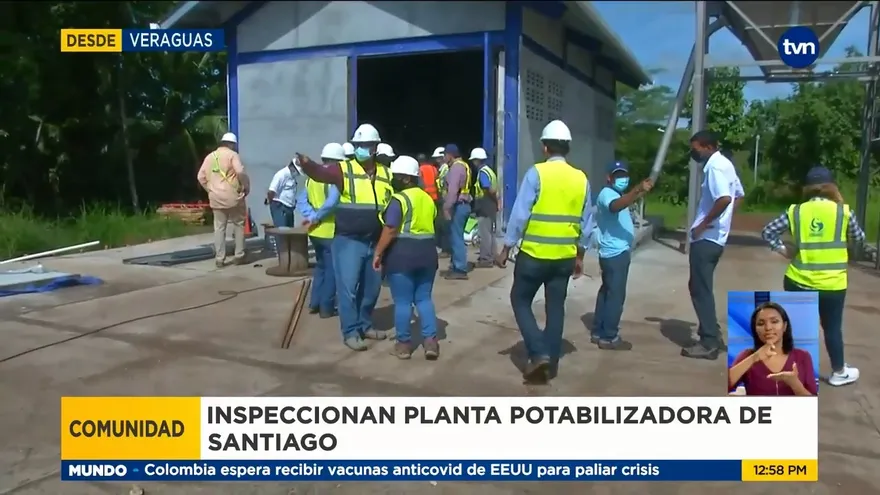 Inspeccionan planta potabilizadora de Santiago