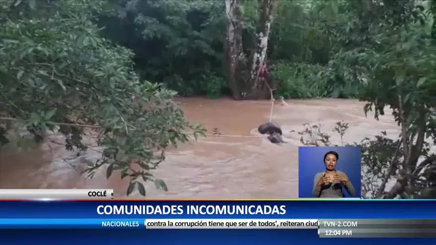 Comunidades de Coclé incomunicadas