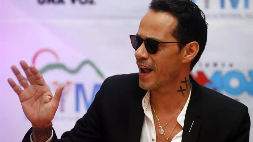 En la imagen un registro del cantante estadounidense de ascendencia puertorriqueña Marc Anthony.