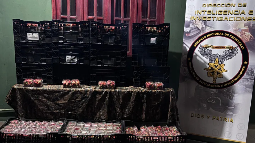 Decomiso de fresas por parte del Senafront