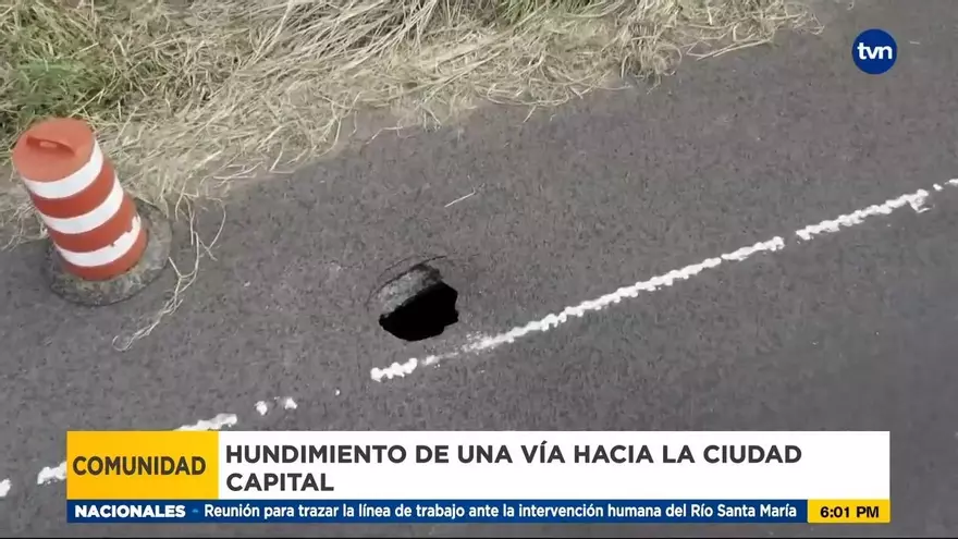 MOP anuncia cierre de carriles en Loma Cová debido al hundimiento de la calle