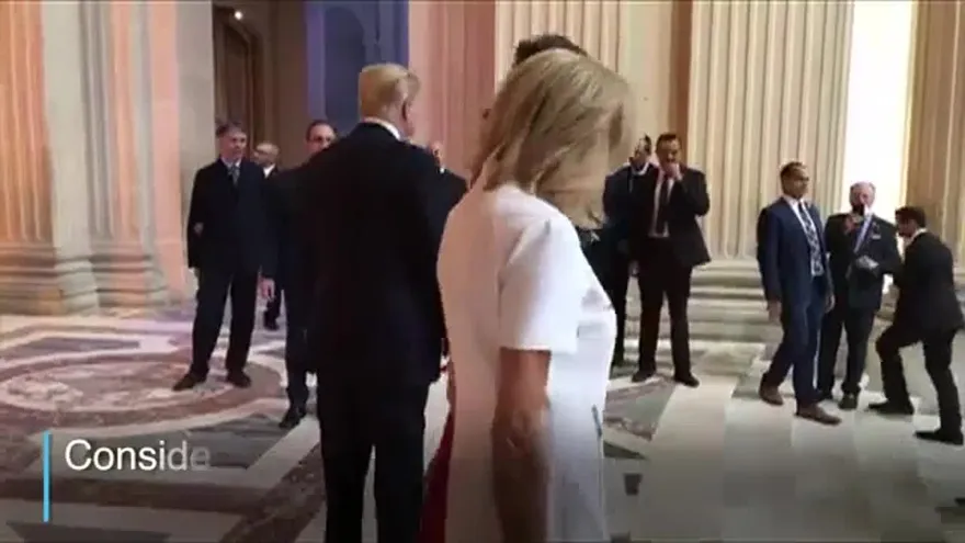 Donald Trump a Brigitte Macron: 'Estás en tan buena forma'