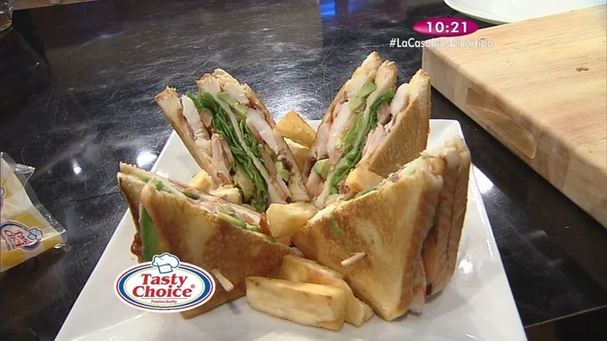 Receta - Club Sandwich  de Langostinos