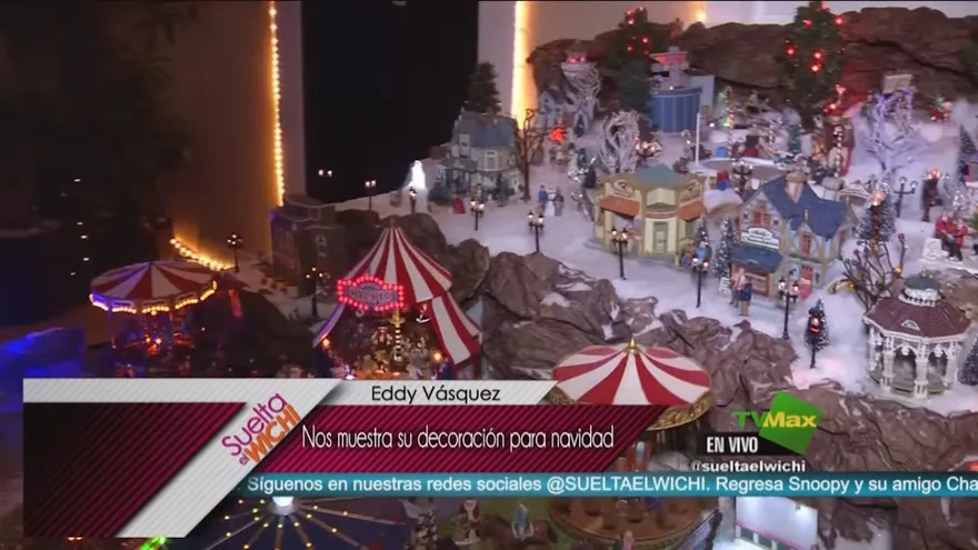 Eddy Vásquez nos muestra su decoración para navidad