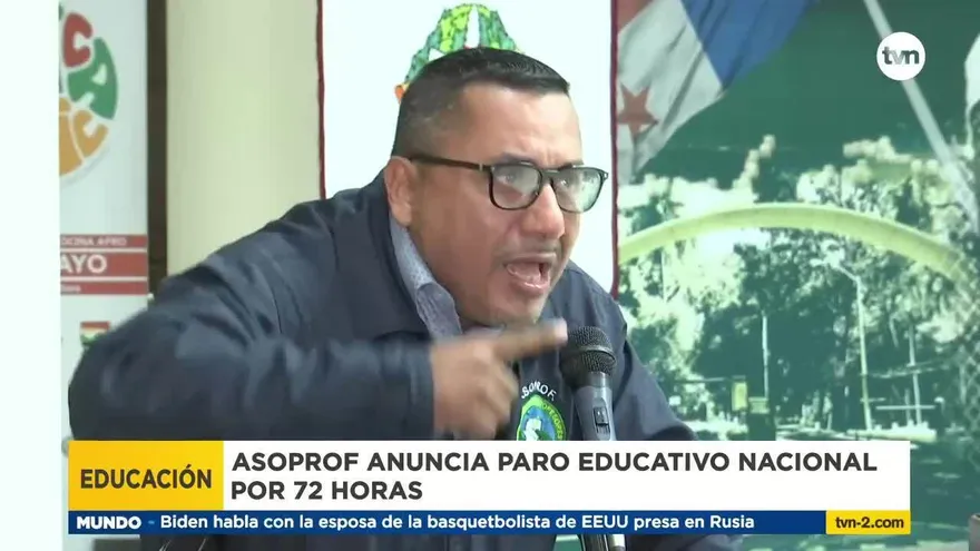 Asociación de profesores anuncia paro nacional