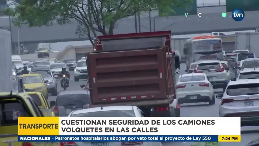 Camiones volquetes tienen condiciones especiales de tránsito