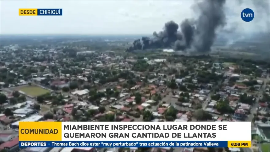 Sanciones para personas que incendien llantas en David