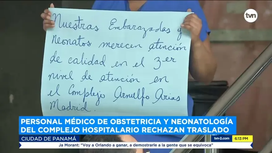 Personal médico de la CSS protesta en rechazo de traslado a la 24 de Diciembre