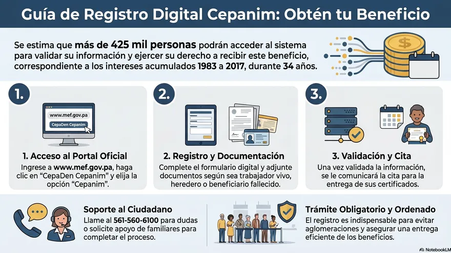 Este lunes inicia registro para cobrar Cepanim con más de 425 mil beneficiarios