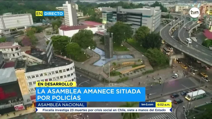 Asamblea amanece sitiada por la Policía Nacional
