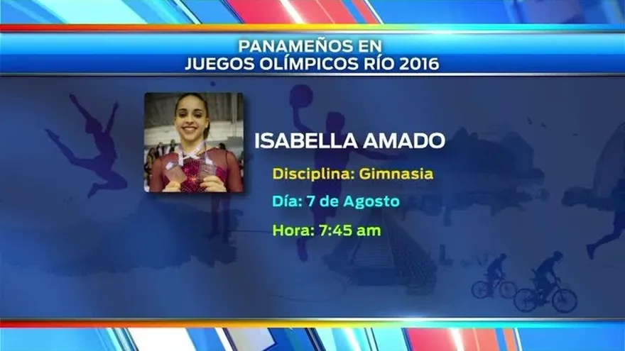 Isabella Amado y Edgar Crespo, atletas olímpicos panameños