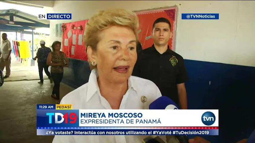 Mireya Moscoso envía mensaje al próximo presidente
