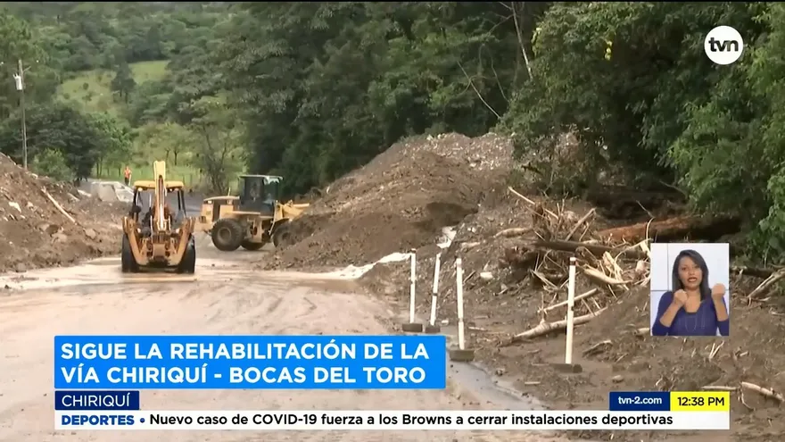 MOP habilita carretera en Hornito hacía Bocas del Toro para el paso de vehículos pequeños
