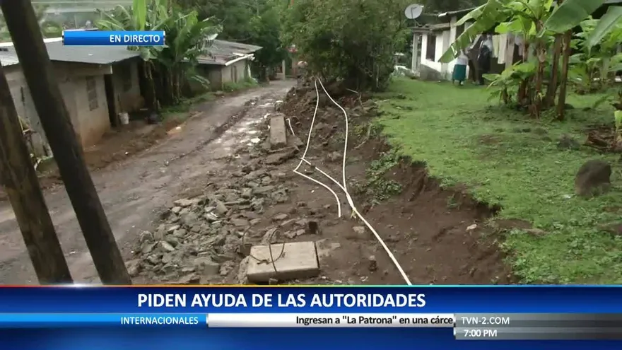 Reportan caída de muro en San Miguelito por fuertes lluvias