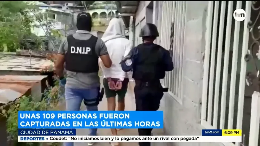 Policía Nacional detiene a más de 100 personas por diversos delitos