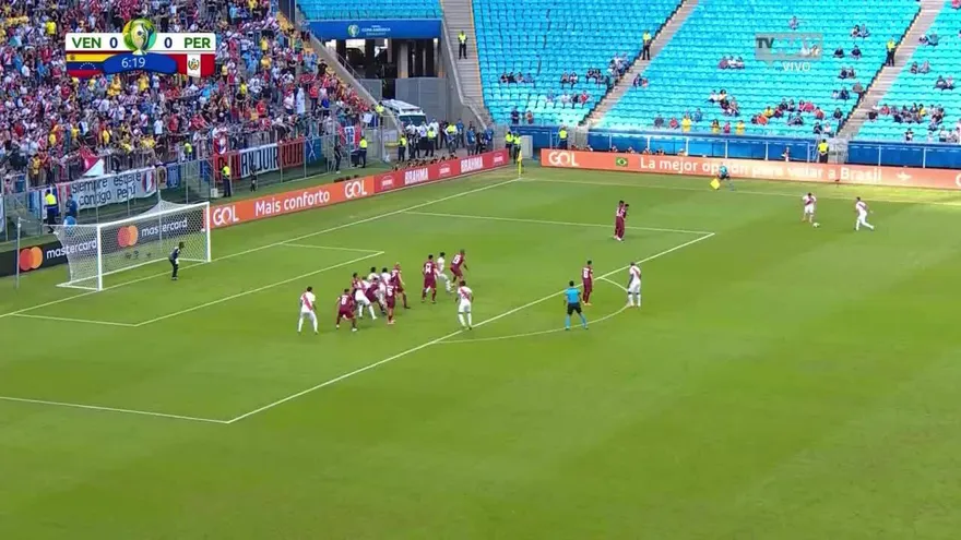 Gol anulado para Perú en la Copa América