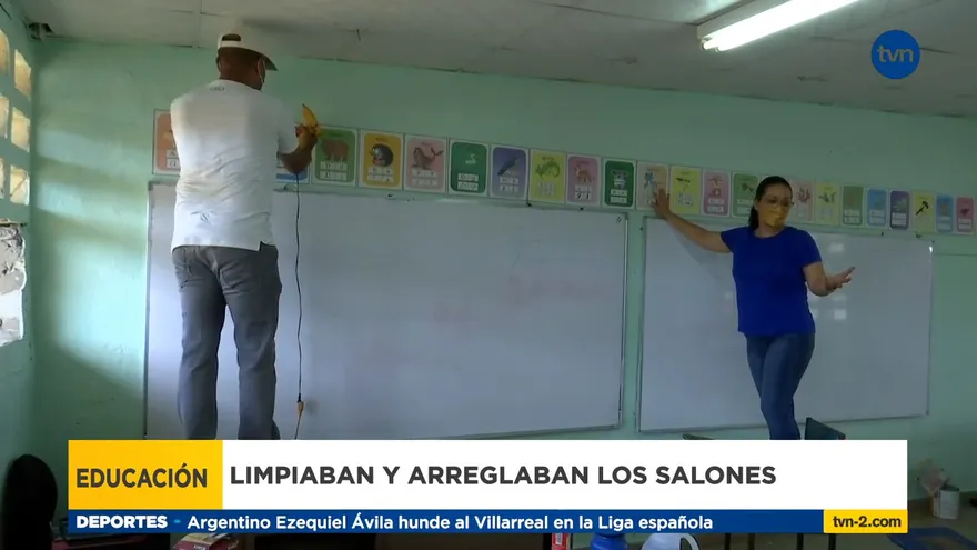 Centros educativos se preparan para el inicio el clases
