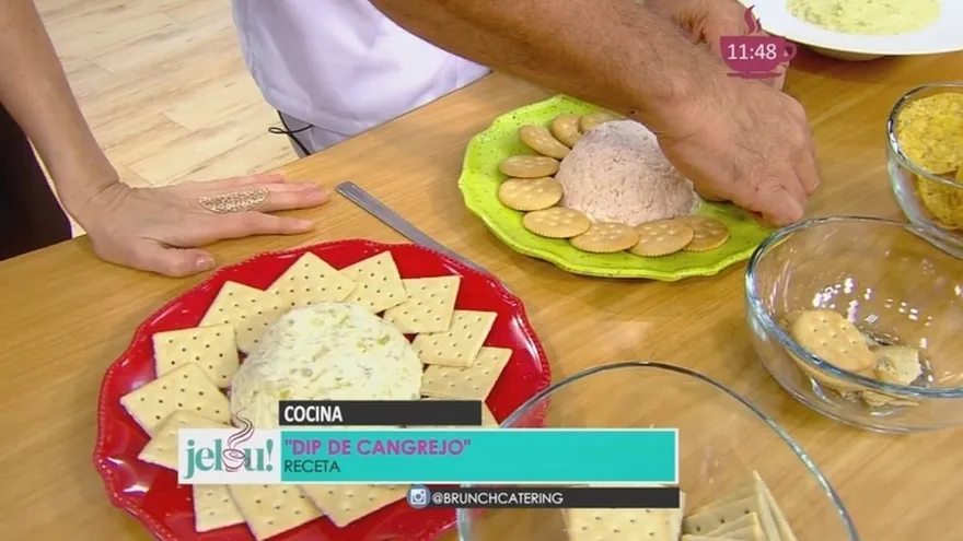 ¡Lucete en estas fiestas con los ricos y fáciles Dip de Puerro, Aguacate y Cangrejo!