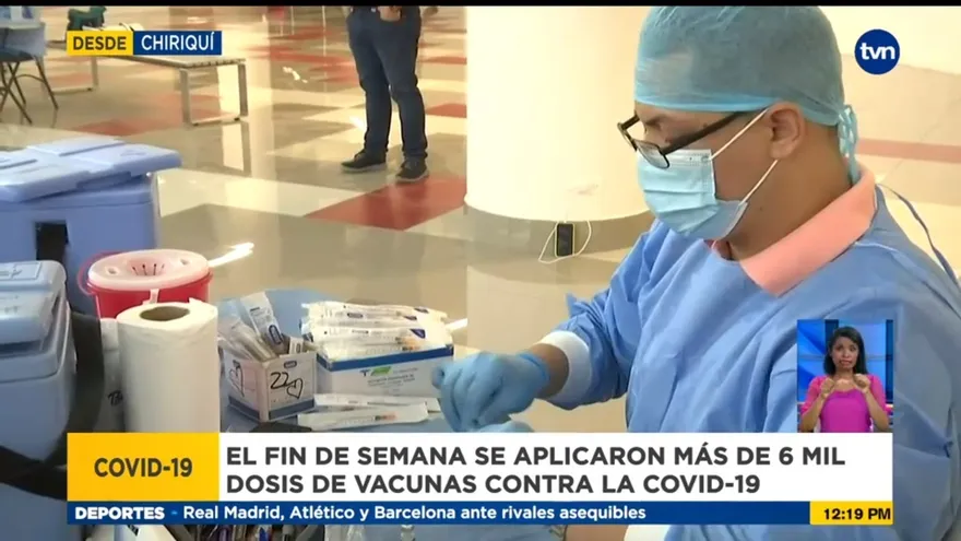 Rinden informe de vacunas aplicadas en Chiriquí durante fin de semana