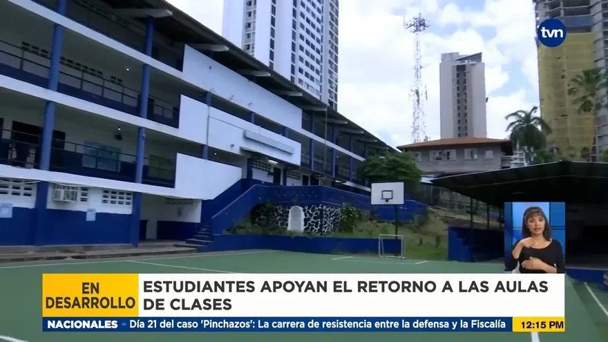 Estudiantes apoyan retorno de docentes a las aulas