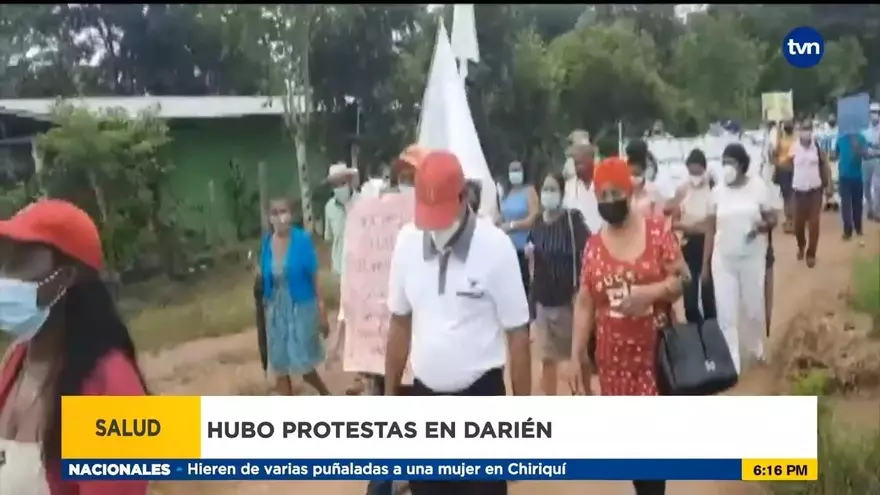 Protesta en Darién para solicitar terminación hospital regional