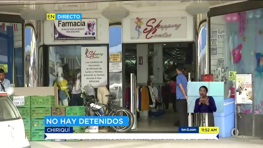 Roban en establecimiento comercial en David