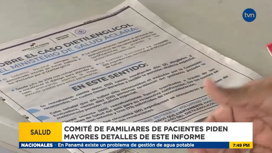 Comisión Evaluadora ha revisado 322 expedientes del caso Dietilenglicol