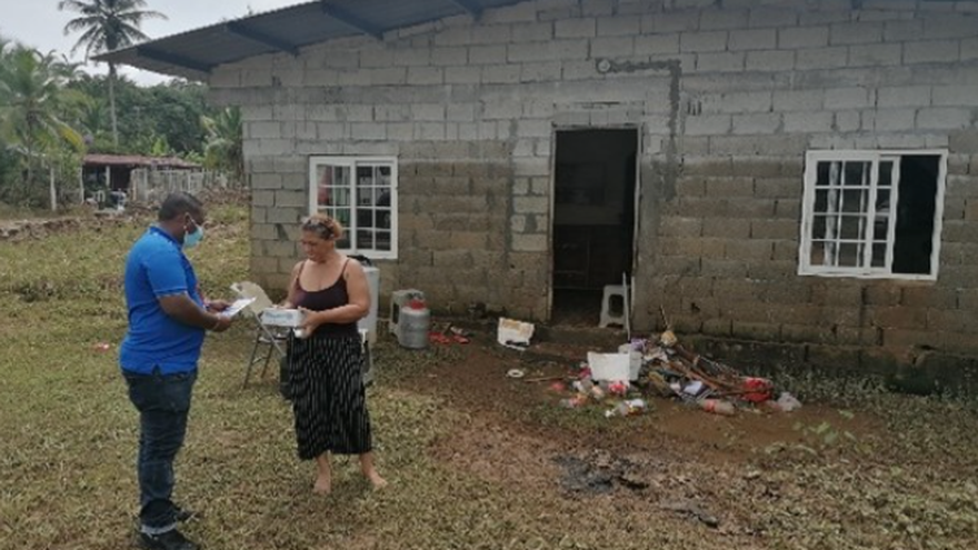 Un total de 14 comunidades y 624 personas afectadas en Panamá Norte por lluvias de esta semana