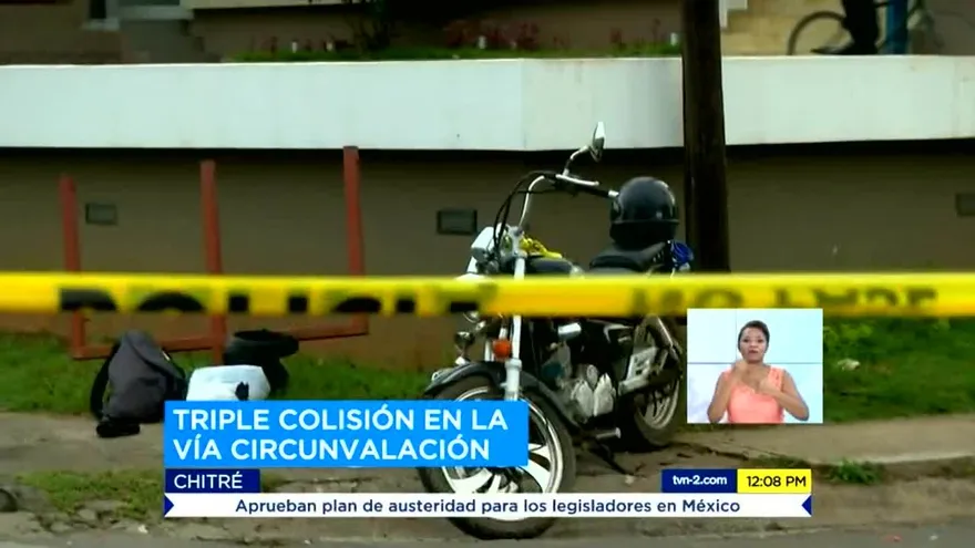 Se reporta accidente de tránsito Chitré