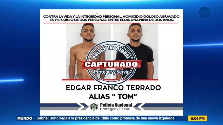 La Policía Nacional capturó a sospechoso de doble homicidio