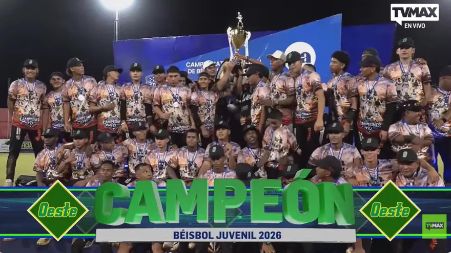 Panamá Oeste levanta el trofeo de campeón nacional de béisbol juvenil 2026