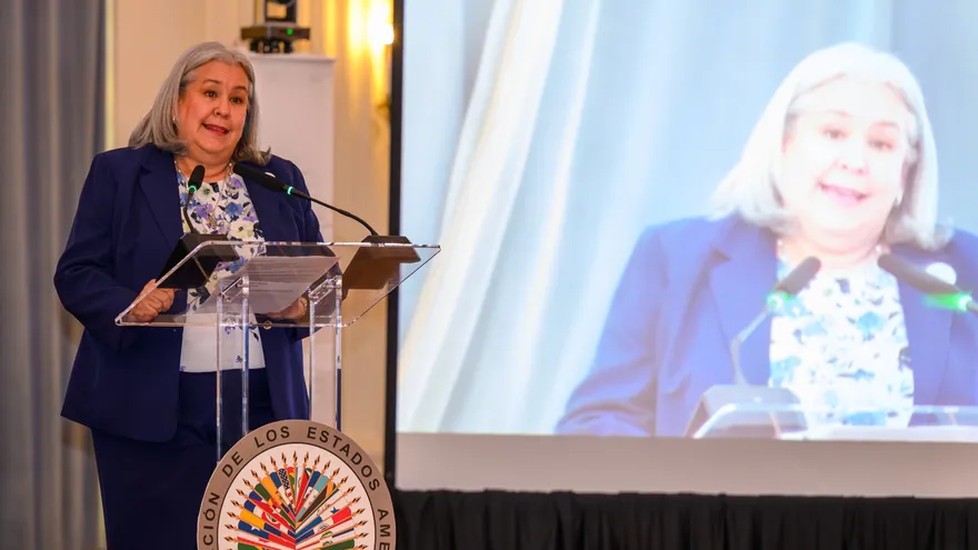 Ministra de Desarrollo Social, Beatriz Carles de Arango en foro de la OEA