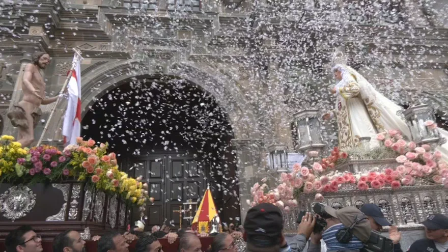 Procesión del Domingo de Resurrección marcó el cierre de la Semana Santa Internacional en el Casco Antiguo