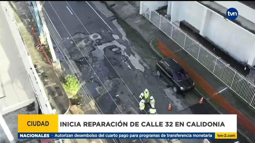 4 años después, inicia la reparación de la calle 32 Calidonia