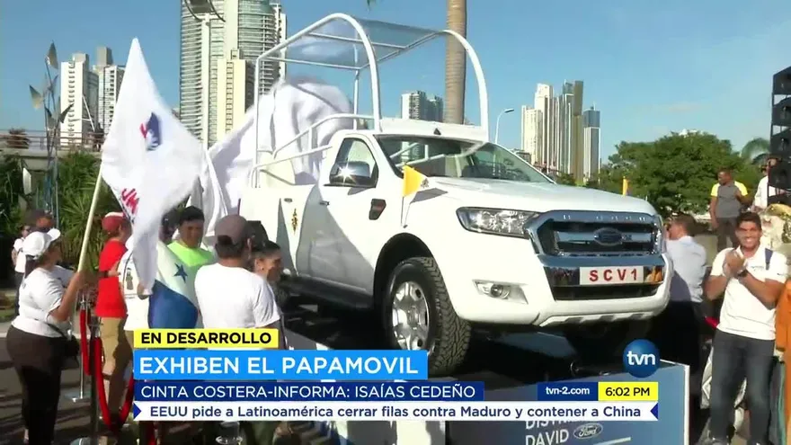 Listo el papamóvil que utilizará Francisco en la JMJ