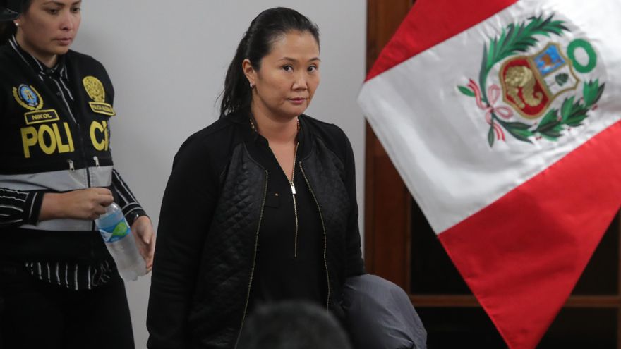 En la imagen, la excandidata presidencial peruana Keiko Fujimori