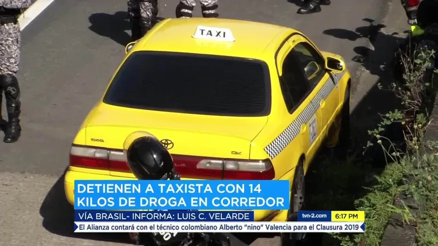 Detienen a taxista como 14 kilos de droga
