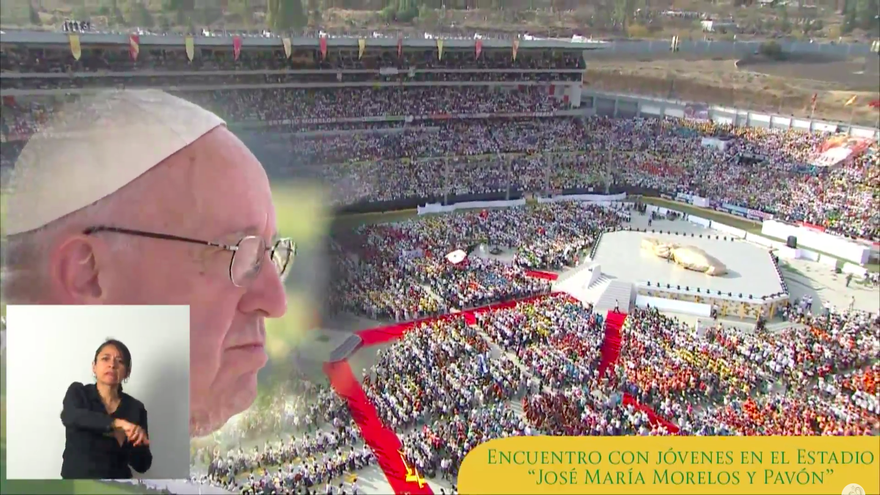 EN DIRECTO: Encuentro con jóvenes en el estadio 'José María Morelos y Pavón'