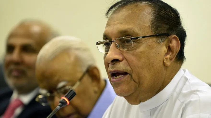 El presidente del parlamento de Sri Lanka, Karu Jayasuriya.