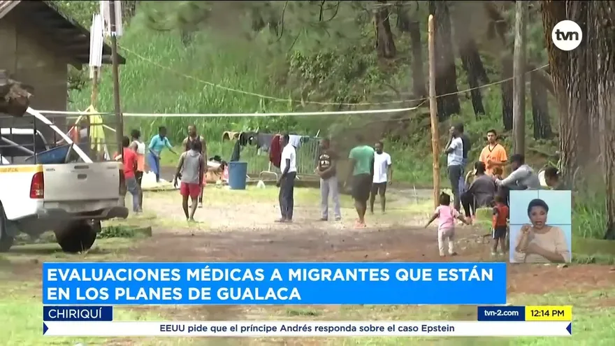 Médicos evalúan a migrantes en Gualaca