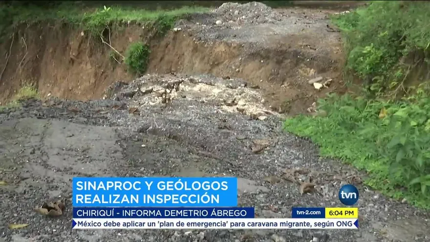 Sinaproc evalúa grietas en Chiriquí