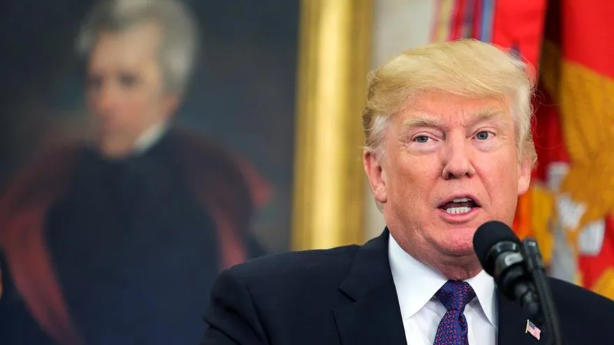 En la imagen, el presidente de Estados Unidos, Donald J. Trump.