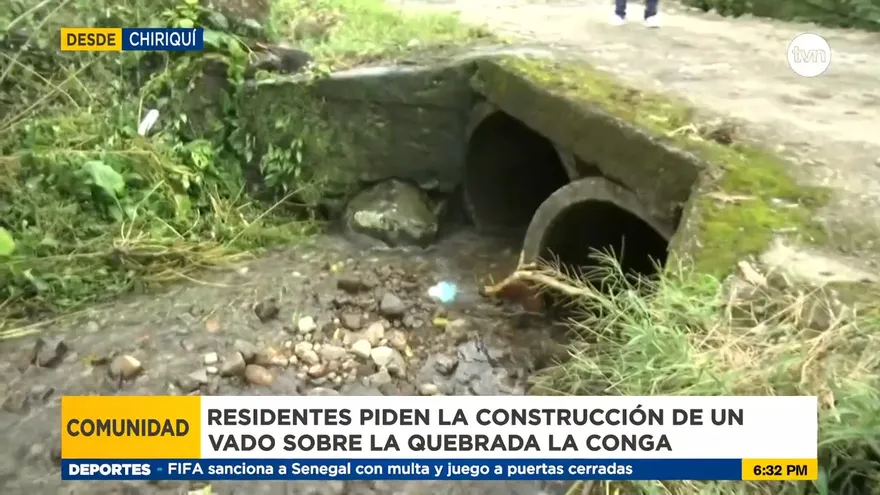 Falta de vado preocupa a tres comunidades en Boquerón