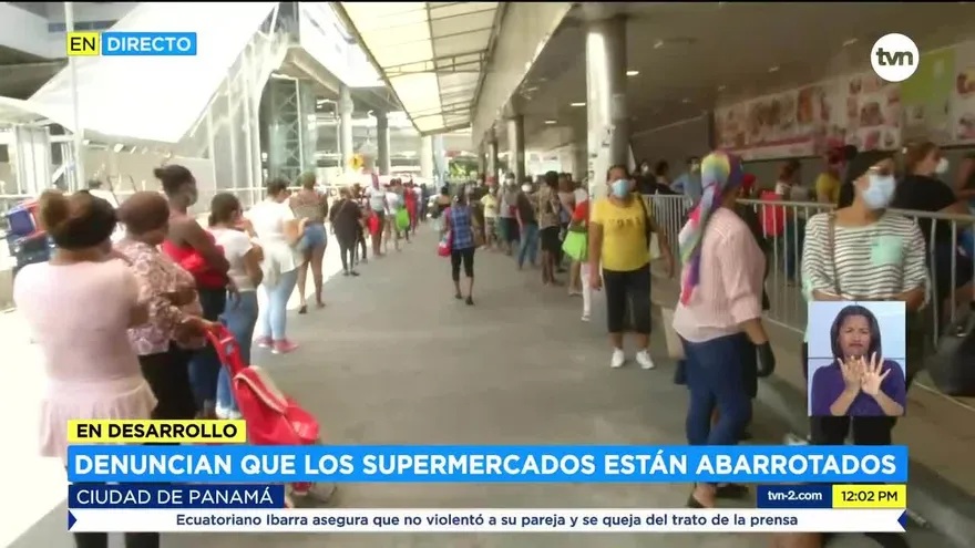 Supermercados abarrotados antes de la cuarentena absoluta
