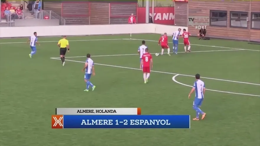 El Espanyol ganó 1-2 ante el Almere