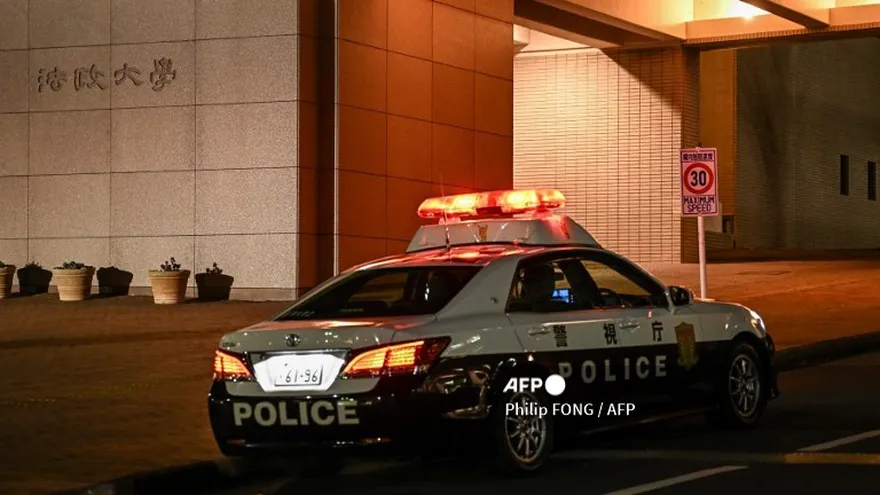 Foto ilustrativa de un vehículo policial en Japón