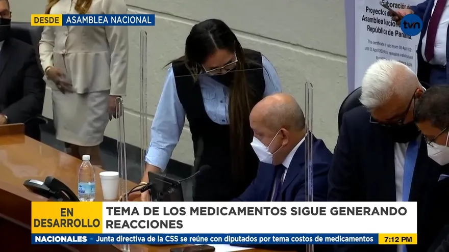 Reacciones en la Asamblea por el tema de los medicamentos