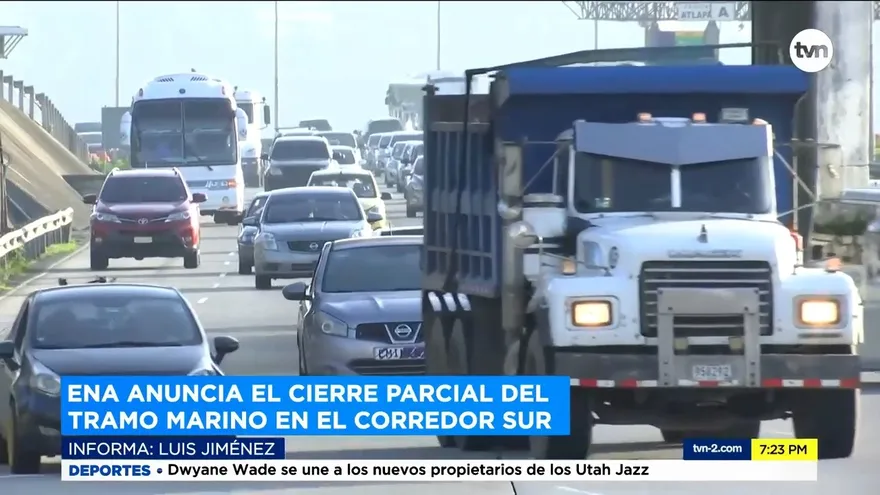 Cierre parcial del Corredor Sur este fin de semana