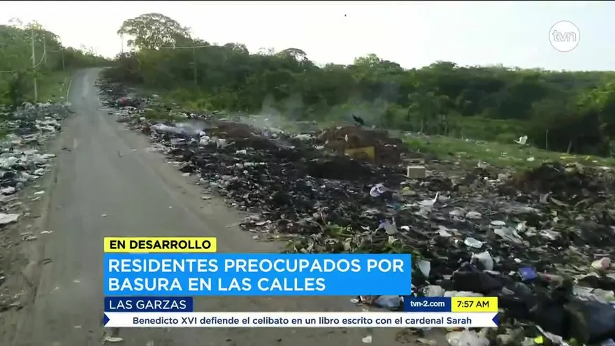 Vecinos en Las Garzas procupados por vertederos improvisados