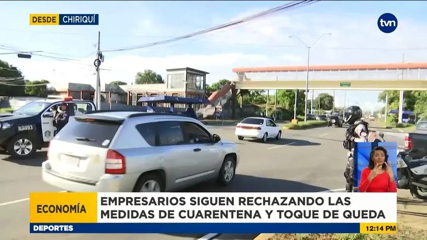 Empresarios de Chiriquí piden fin a la cuarentena dominical en Chiriquí